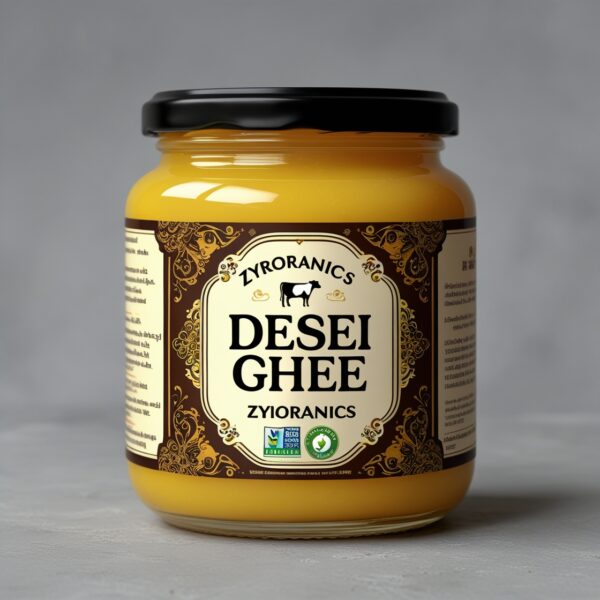 Zyrorganics A2 Gir Cow Ghee (500 ml) - Image 3