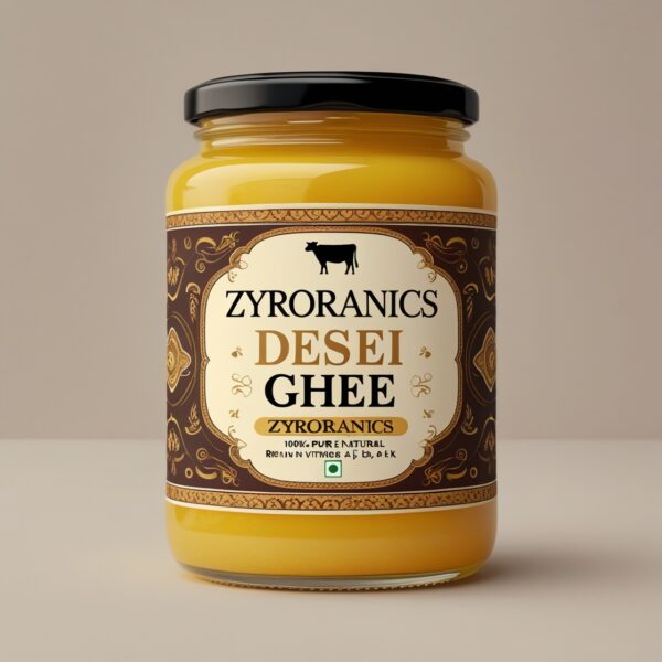 Zyrorganics A2 Gir Cow Ghee (500 ml) - Image 2